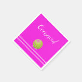 Tennis "überserviert" serviette (Ecke)