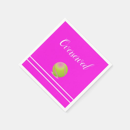 Tennis "überserviert" serviette (Ecke)