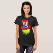 Tennis Uncle Sam Ha 4. Juli T-Shirt (Vorne ganz)