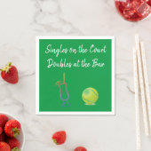 Tennis und Cocktails Serviette (Beispiel)