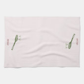 Tennis und Martini Geschirrtuch (Horizontal)