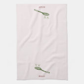 Tennis und Martini Geschirrtuch (Vertikal)