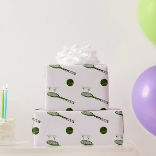 Tennis und Martinis Geschenkpapier