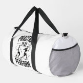 Tennis und Motivation - practice play perform Duffle Bag (Rechte Ecke)