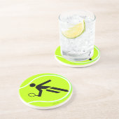 Tennis-Untersetzer Sandstein Untersetzer (Seite)