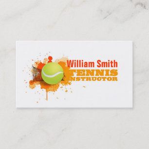 Tennis Unterweisend Visitenkarte
