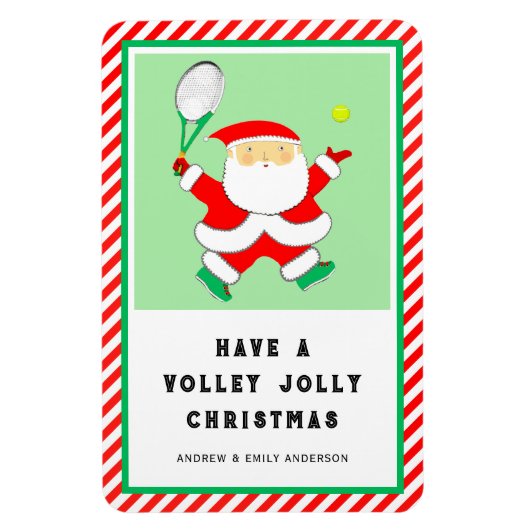 Tennis-Urlaub-Geschenkkarte Magnet (Vertikal)