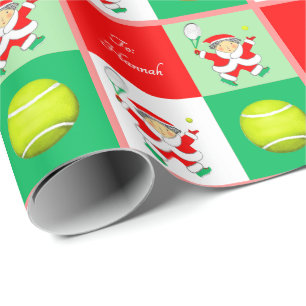 Tennis-Urlaub Geschenkverpackungspapier Geschenkpapier