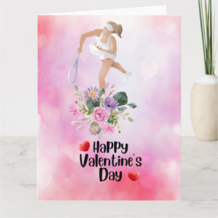 TENNIS Valentinstag an Spieler mit Liebe     Karte