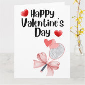 TENNIS Valentinstag zum Spieler mit Liebe Karte (Gelbe Blume)