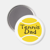 Tennis Vater 2 Magnet (Vorderseite/Rückseite)