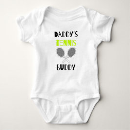 Tennis Vater: Daddy's Tennis Buddy Funny Baby Strampler
