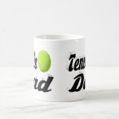 Tennis Vater Halbtext Kaffee Tasse (Mittel)