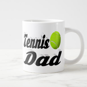 Tennis Vater Halbtext Riesenkaffee Tasse