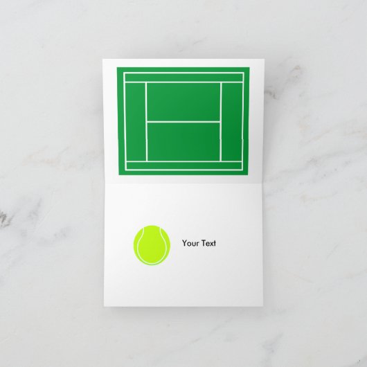 Tennis Vater Happy Vatertag Card Karte (Innenseite)