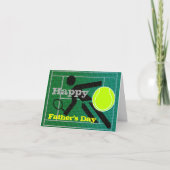 Tennis Vater Happy Vatertag Card Karte (Vorderseite)