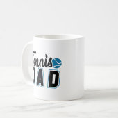 Tennis Vater Kaffeetasse (Vorderseite Links)
