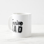 Tennis Vater Kaffeetasse (Vorderseite Links)