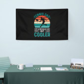 Tennis Vater Retro Sunset Banner (Messeveranstaltung)