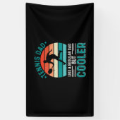 Tennis Vater Retro Sunset Banner (Vertikal)