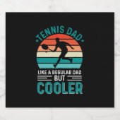 Tennis Vater Retro Sunset Bierflaschenetikett (Einzelnes Label)