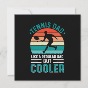 Tennis Vater Retro Sunset Einladung