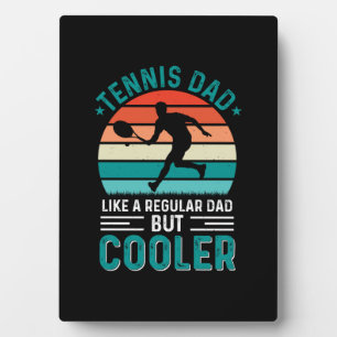 Tennis Vater Retro Sunset Fotoplatte