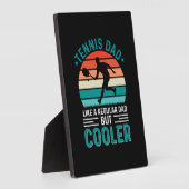 Tennis Vater Retro Sunset Fotoplatte (Seite)