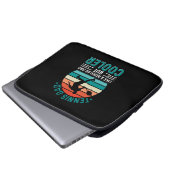 Tennis Vater Retro Sunset Laptopschutzhülle (Vorne Knopf)