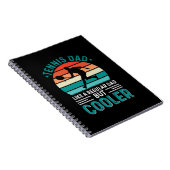 Tennis Vater Retro Sunset Notizblock (Rechte Seite)