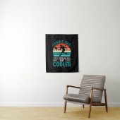 Tennis Vater Retro Sunset Wandteppich (Beispiel)