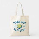 Tennis-Väter sind die besten Vater Tragetasche (Rückseite)