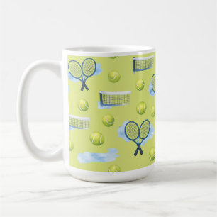 Tennis Vatertag Blau Aquarell Kaffeetasse