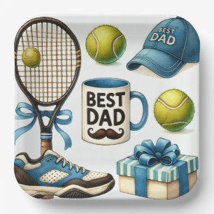 Tennis Vatertag Party oder Geburtstag Thema Pappteller