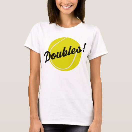 Tennis verdoppelt Geschenk T-Shirt (Vorderseite)