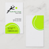 Tennis-Verein-Visitenkarte Visitenkarte (Vorne/Hinten)