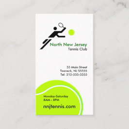 Tennis-Verein-Visitenkarte Visitenkarte