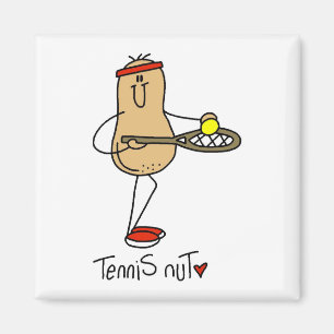 Tennis Verrückte T-Shirts und Geschenke Magnet