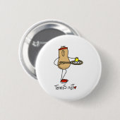 Tennis Verrückter Button (Vorne & Hinten)