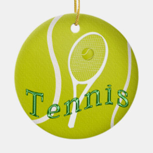 Tennis-Verzierungen Keramik Ornament
