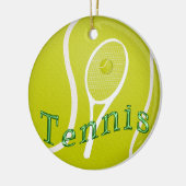 Tennis-Verzierungen Keramik Ornament (Links)