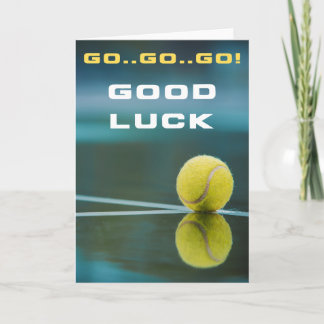 Tennis-viel Glück-Karten Karte