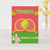 Tennis-viel Glück-Karten Karte (Gelbe Blume)