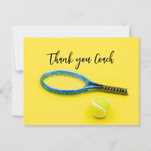 Tennis Vielen Dank, Coach für Tennis Player Postkarte