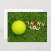 Tennis Vielen Dank Postkarte (Vorne/Hinten)