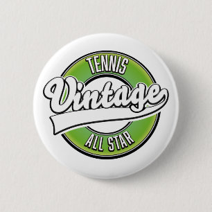 Tennis Vintag All star Logo Button