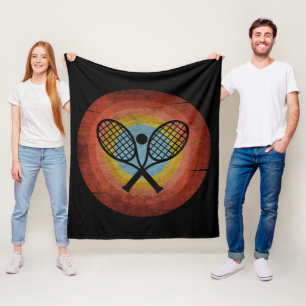TENNIS VINTAG FLEECEDECKE