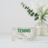 Tennis Visitenkarte (Stehend Vorderseite)