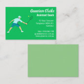 Tennis Visitenkarte (Vorne/Hinten)