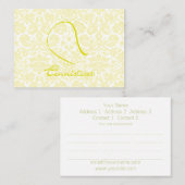 Tennis - Visitenkarte (Vorne/Hinten)